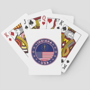 Indiana, Indiana t-shirt, Indiana sticker, Poker Cards