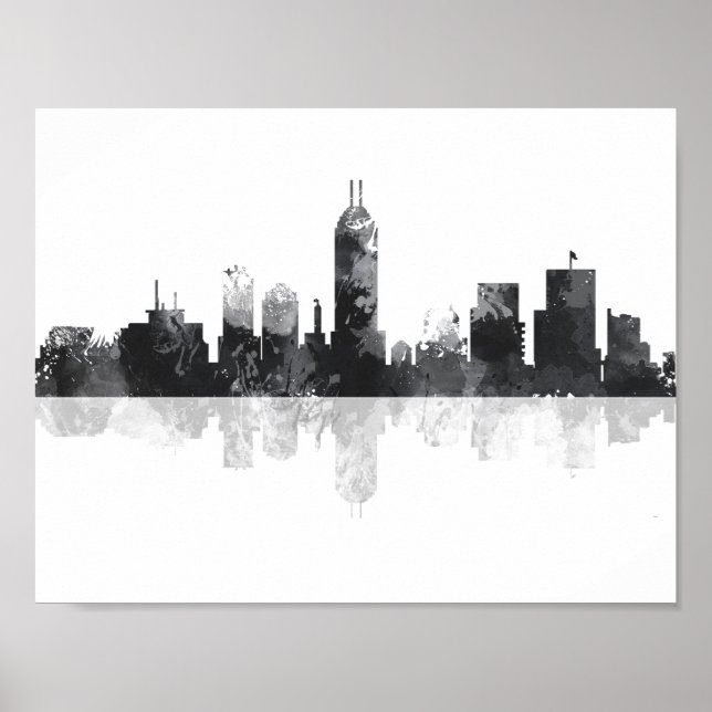 INDIANA, INDIANAPOLIS SKYLINE POSTER (Front)