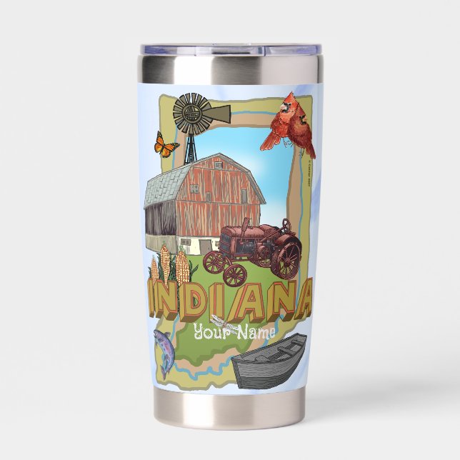 Indiana  insulated tumbler (Front)