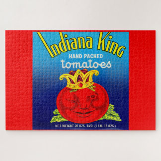 Indiana King tomatoes label Jigsaw Puzzle