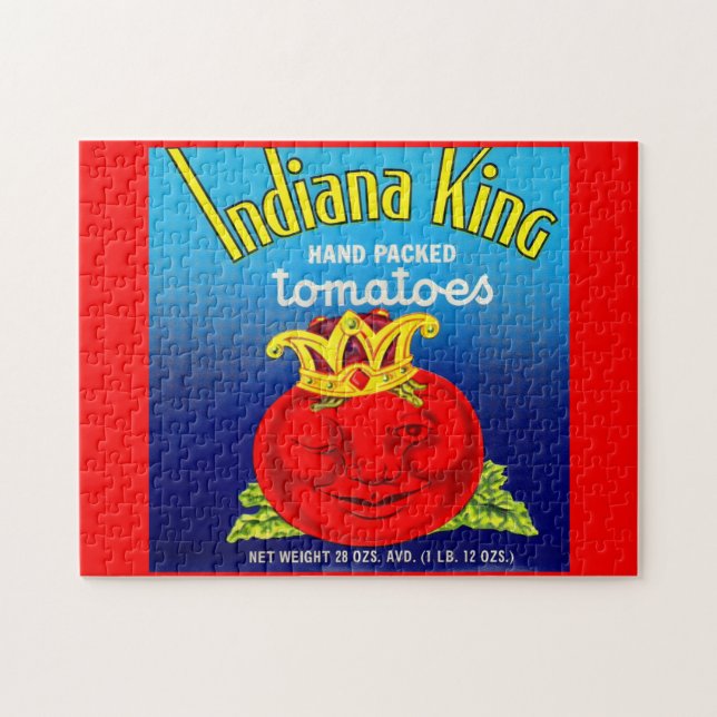 Indiana King tomatoes label Jigsaw Puzzle (Horizontal)