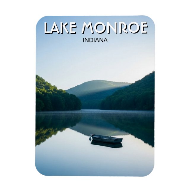 Indiana Lake Monroe Travel Magnet (Vertical)