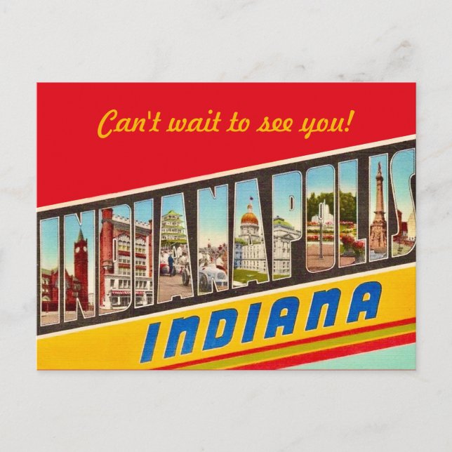Indiana Message Postcard (Front)