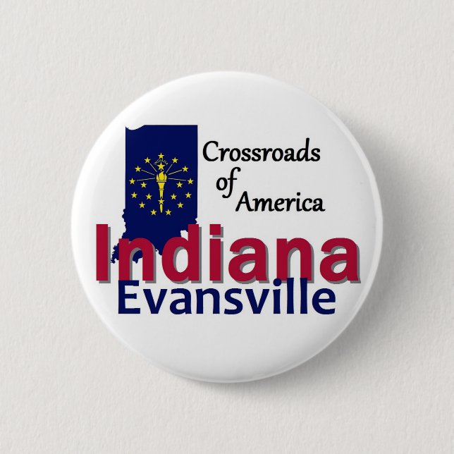 INDIANA PINBACK BUTTON (Front)