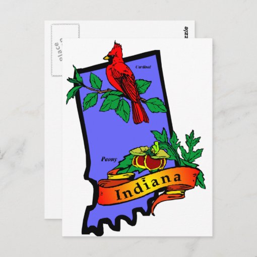Indiana Postcard Zazzle