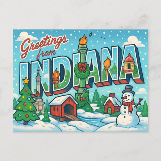 INDIANA Postcard (Front)