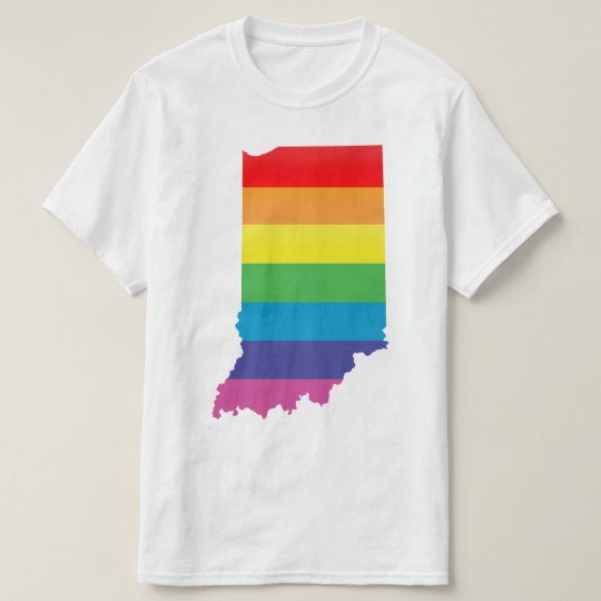 indiana pride. striped. T-Shirt