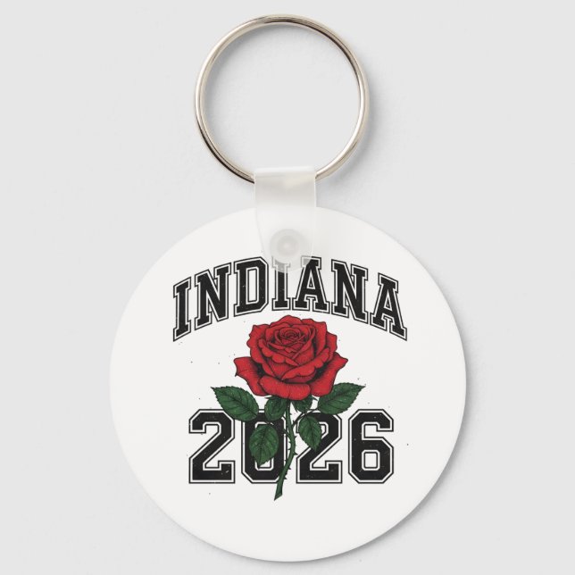 INDIANA rose 2026 Keychain (Front)