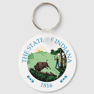 Indiana sign keychain