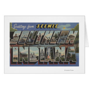 Indiana (Southern) - Large Letter Scenes Cards