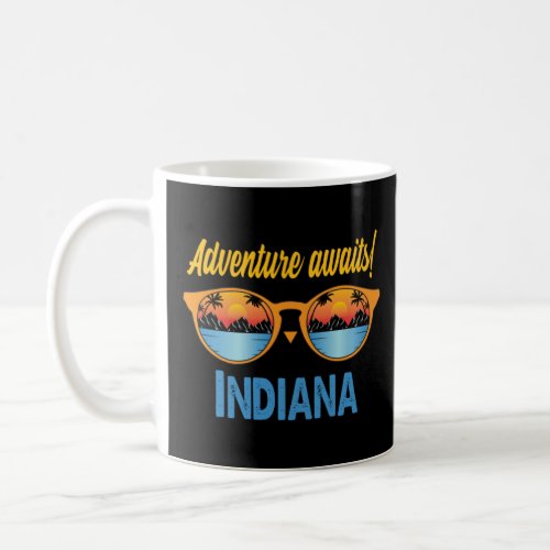 Indiana Souvenir Love Travel Trip Usa States India Coffee Mug