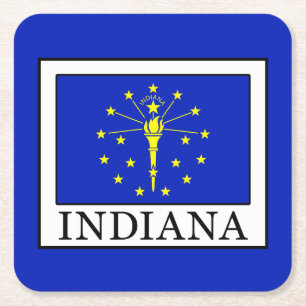 Indiana Square Paper Coaster