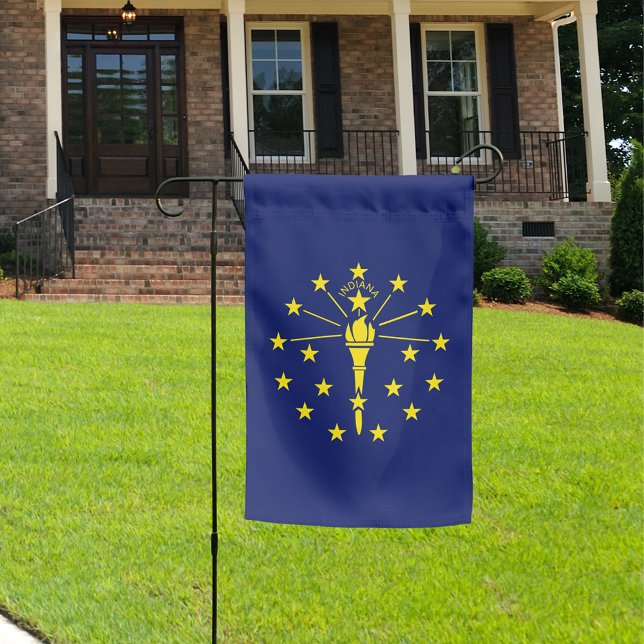 Indiana State Blue & Gold Vertical Garden Flag (ndiana State Vertical Garden Flag)