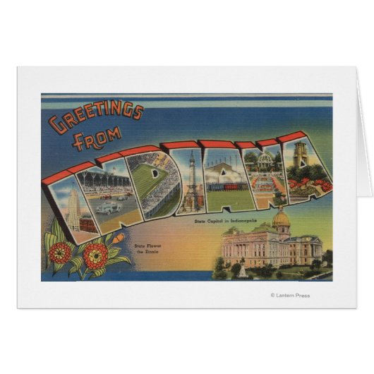 Indiana (State Capital/Flower) (Front Horizontal)