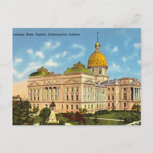 Indiana State Capitol Indianapolis Indiana Postcard