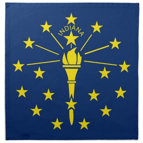 Indiana State Flag American MoJo Napkin