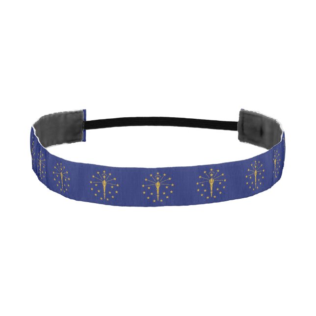 Indiana State Flag Athletic Headband (Front)