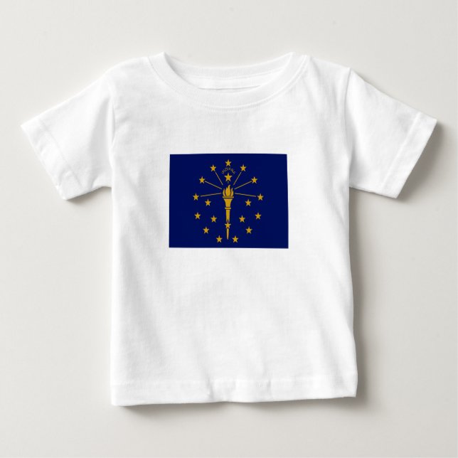Indiana State Flag Baby T-Shirt (Front)