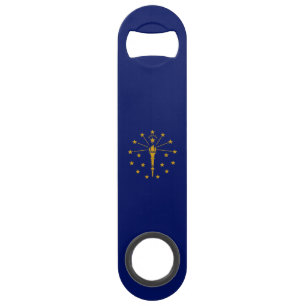 Indiana State Flag Bar Key