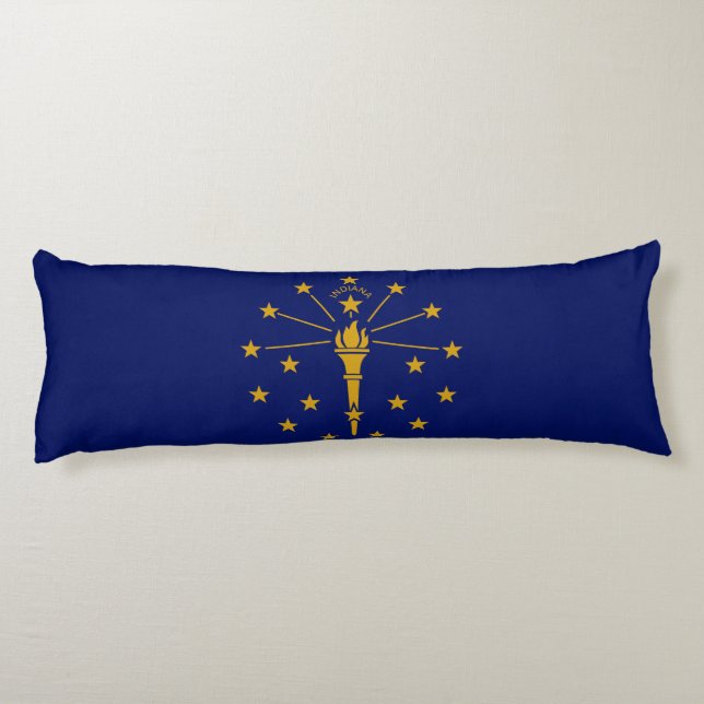 Indiana State Flag Body Pillow (Back)