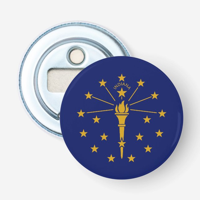 Indiana State Flag Bottle Opener (Front)