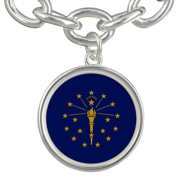 Indiana State Flag Bracelet (Design)