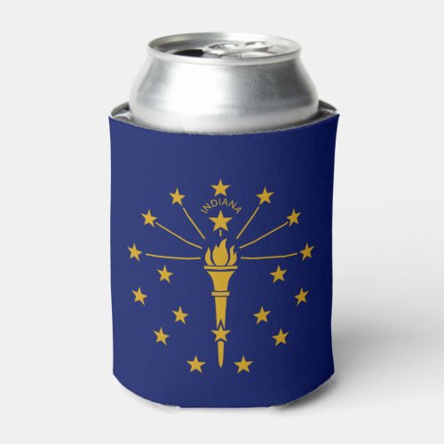 Indiana State Flag Can Cooler