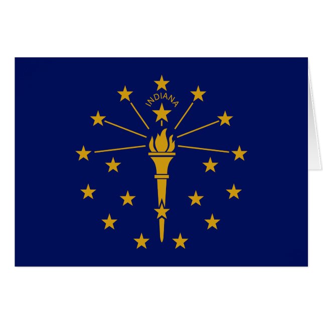 Indiana State Flag Cards (Front Horizontal)