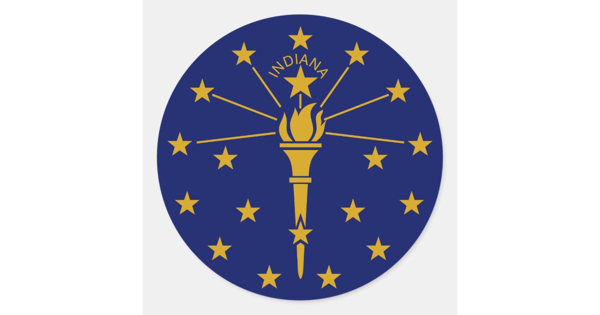 Indiana State Flag Sticker – IYVM