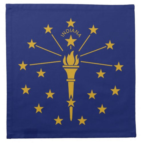 Indiana State Flag Cloth Napkin