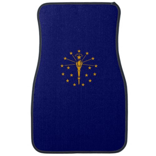 Indiana State Flag Design Car Floor Mat