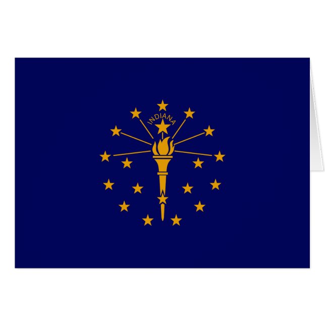 Indiana State Flag Design Cards (Front Horizontal)