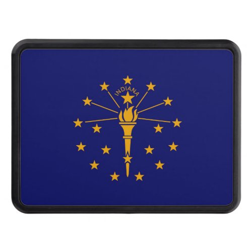 Indiana State Flag Design Decor Hitch Cover