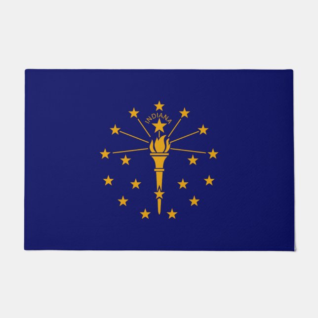 Indiana State Flag Design Doormat (Front)