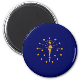 Indiana State Flag Design Magnet