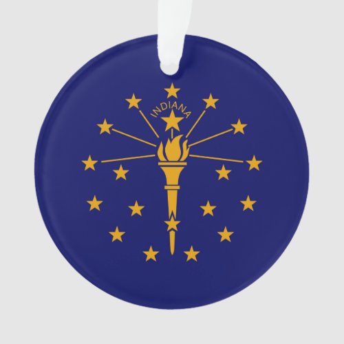 Indiana State Flag Design Ornament