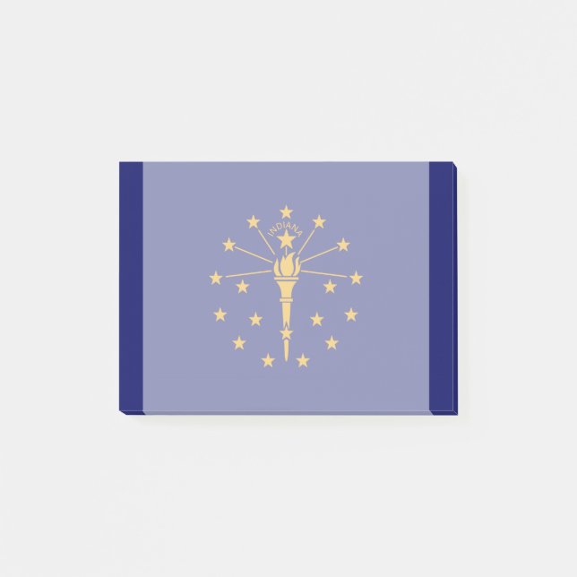 Indiana State Flag Design Post-it Notes (Front)
