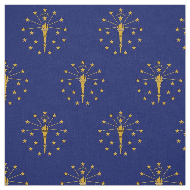Indiana State Flag Fabric (Swatch)