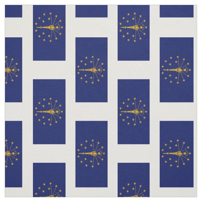 Indiana State Flag Fabric (Swatch)