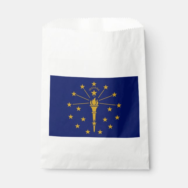 Indiana State Flag Favor Bag (Front)