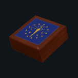 Indiana State Flag Gift Box<br><div class="desc">Patriotic Indiana state flag.</div>