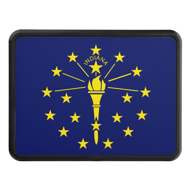 Indiana State Flag Hitch Cover