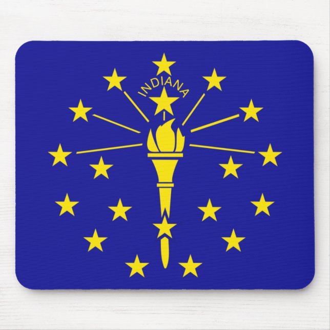 Indiana State Flag Mouse Pad (Front)