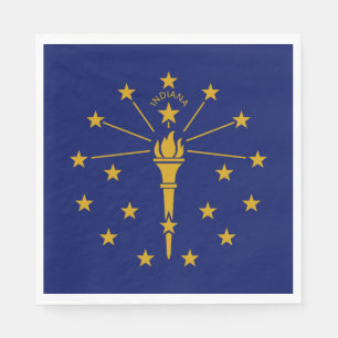 Indiana State Flag Napkins