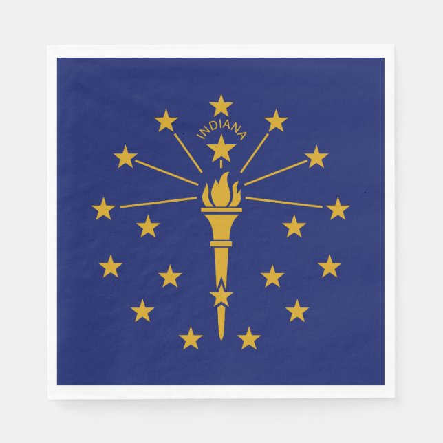 Indiana State Flag Napkins (Front)