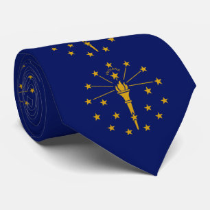 Indiana State Flag Neck Tie