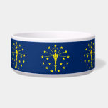 Indiana State Flag Pet Bowl<br><div class="desc">Awesome Pet Bowl with Flag of Indiana State, United States of America. This product its customizable.</div>
