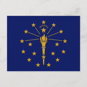 Indiana State Flag Postcard