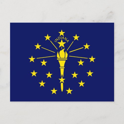Indiana State Flag Postcard