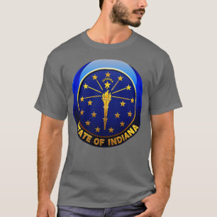 Indiana State Flag Roundel Design T-Shirt